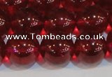 CNC415 15.5 inches 14mm round dyed natural white crystal beads