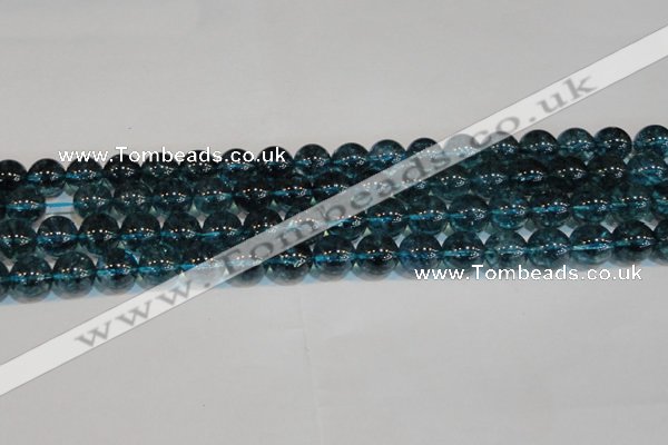 CNC423 15.5 inches 10mm round dyed natural white crystal beads