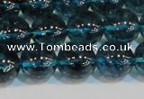 CNC424 15.5 inches 12mm round dyed natural white crystal beads