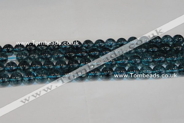 CNC424 15.5 inches 12mm round dyed natural white crystal beads