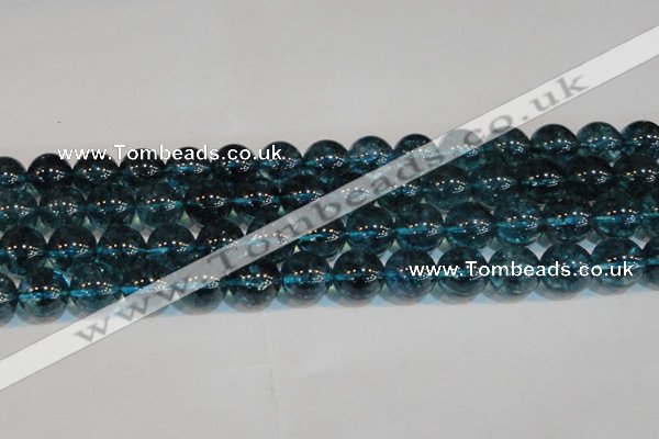 CNC425 15.5 inches 14mm round dyed natural white crystal beads