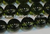 CNC435 15.5 inches 14mm round dyed natural white crystal beads