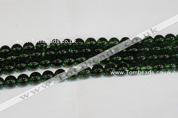 CNC444 15.5 inches 12mm round dyed natural white crystal beads