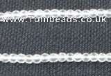 CNC50 15.5 inches 4mm faceted round grade A natural white crystal beads