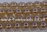 CNC501 15.5 inches 6mm round dyed natural white crystal beads