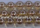 CNC503 15.5 inches 10mm round dyed natural white crystal beads