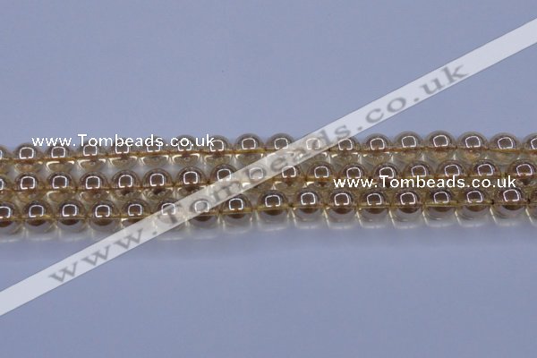 CNC503 15.5 inches 10mm round dyed natural white crystal beads