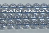 CNC508 15.5 inches 4mm round dyed natural white crystal beads