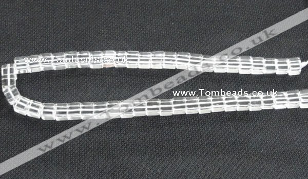 CNC60 15.5 inches 8*8mm cube grade A natural white crystal beads