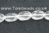 CNC70 15 inches 10*14mm oval grade A natural white crystal beads