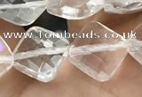 CNC753 15.5 inches 8*8mm faceted diamond white crystal beads