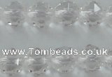 CNC88 15.5 inches 6mm faceted round natural white crystal beads