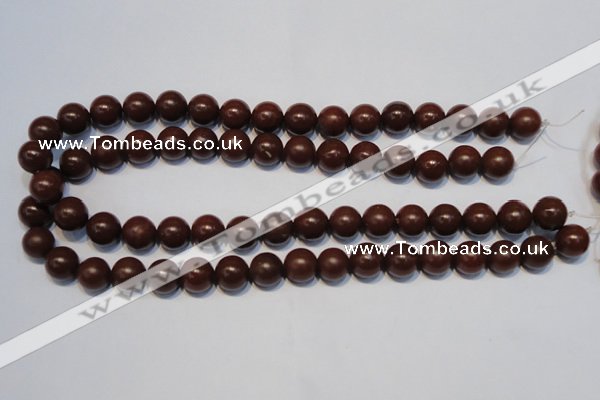 CNE08 15.5 inches 6mm round red stone needle beads wholesale