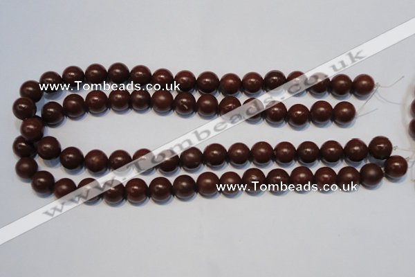 CNE10 15.5 inches 10mm round red stone needle beads wholesale