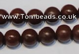 CNE14 15.5 inches 16mm round red stone needle beads wholesale