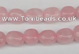 CNG07 15.5 inches 9*12mm nuggets rose quartz gemstone beads