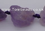 CNG1005 15.5 inches 15*25mm - 25*30mm nuggets amethyst gemstone beads