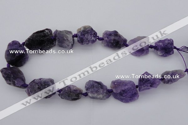 CNG1006 15.5 inches 15*25mm - 25*30mm nuggets dogtooth amethyst beads