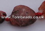 CNG1010 15.5 inches 15*25mm - 25*30mm nuggets red agate beads