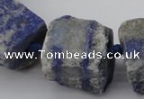 CNG1012 15.5 inches 15*25mm - 25*30mm nuggets lapis lazuli beads