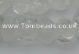 CNG1021 15.5 inches 10*14mm - 15*20mm faceted nuggets white crystal beads