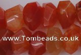 CNG1025 15.5 inches 10*14mm - 15*20mm faceted nuggets carnelian beads