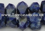 CNG1028 15.5 inches 10*14mm - 15*20mm faceted nuggets lapis lazuli beads