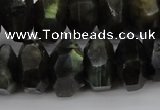 CNG1035 15.5 inches 12*16mm - 15*22mm faceted nuggets labradorite beads