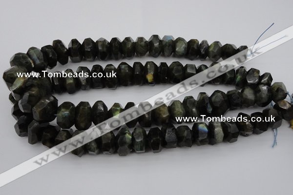 CNG1035 15.5 inches 12*16mm - 15*22mm faceted nuggets labradorite beads