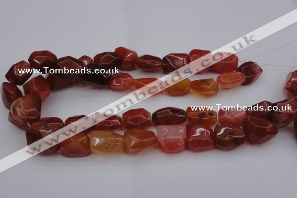 CNG1040 15.5 inches 13*18mm - 15*20mm faceted nuggets carnelian beads