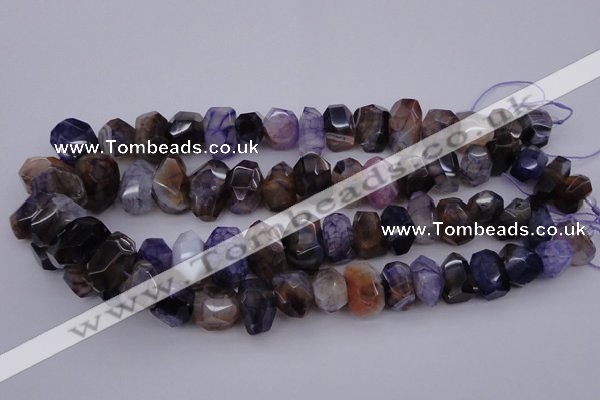 CNG1071 15.5 inches 10*14mm - 15*20mm faceted nuggets agate beads