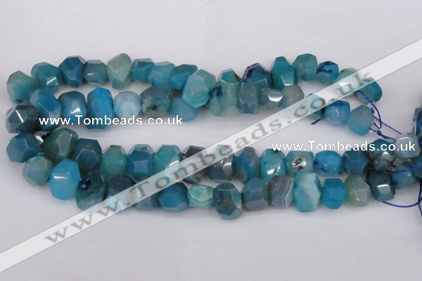 CNG1078 15.5 inches 10*14mm - 15*20mm faceted nuggets agate beads