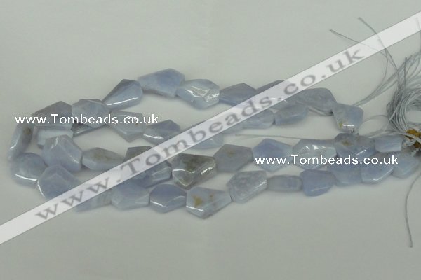 CNG1084 15.5 inches 15*20mm - 20*25mm freeform blue lace agate beads