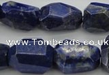 CNG1089 15.5 inches 15*20mm - 18*25mm faceted nuggets lapis lzuli beads