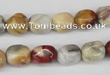 CNG11 15.5 inches 9*12mm nuggets agate gemstone beads