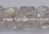 CNG1100 12*16mm - 13*18mm faceted nuggets AB-color white crystal beads