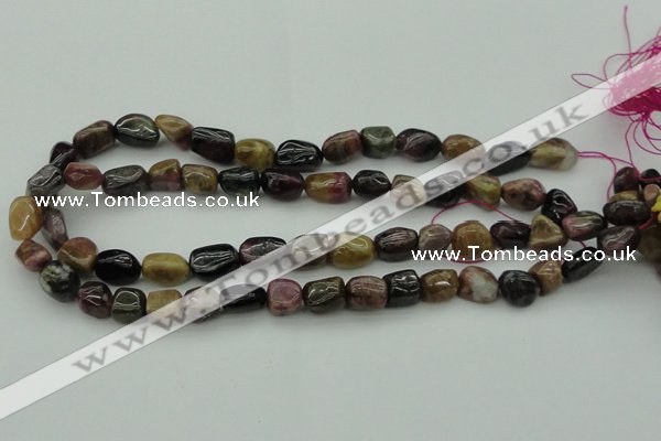 CNG1107 15.5 inches 8*12mm - 10*14mm nuggets tourmaline beads