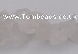 CNG1115 15.5 inches 8*12mm - 13*18mm nuggets white crystal beads