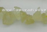 CNG1116 15.5 inches 8*12mm - 13*18mm nuggets lemon quartz beads
