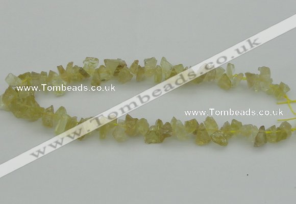 CNG1117 15.5 inches 8*12mm - 13*18mm nuggets lemon quartz beads