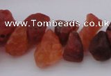 CNG1123 15.5 inches 8*12mm - 13*18mm nuggets red agate beads