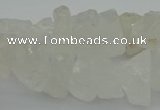 CNG1128 15.5 inches 8*12mm - 13*18mm nuggets white crystal beads