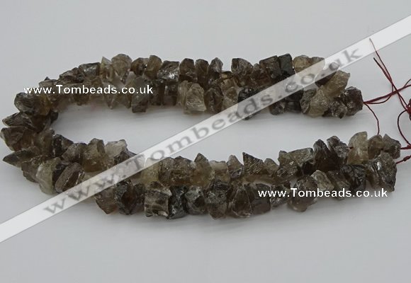 CNG1129 15.5 inches 8*12mm - 13*18mm nuggets smoky quartz beads