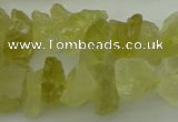 CNG1134 15.5 inches 8*12mm - 13*18mm nuggets lemon quartz beads