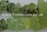 CNG1136 8*12mm - 13*18mm nuggets green rutilated quartz beads