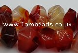 CNG1145 15.5 inches 10*14mm - 15*20mm faceted nuggets red agate beads