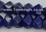 CNG1147 15.5 inches 10*14mm - 13*18mm faceted nuggets lapis lazuli beads