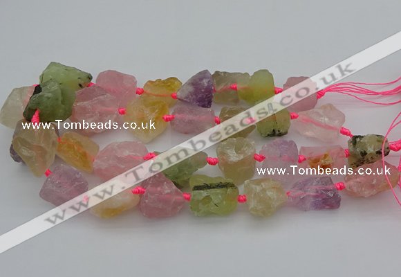 CNG1167 15.5 inches 15*25mm - 25*30mm nuggets mixed quartz beads