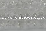 CNG1175 15.5 inches 6*14mm - 8*14mm nuggets white crystal beads