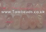 CNG1177 15.5 inches 6*14mm - 8*14mm nuggets rose quartz beads